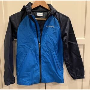 Columbia boys windbreaker/ jacket Sz. M (10-12) blue, navy